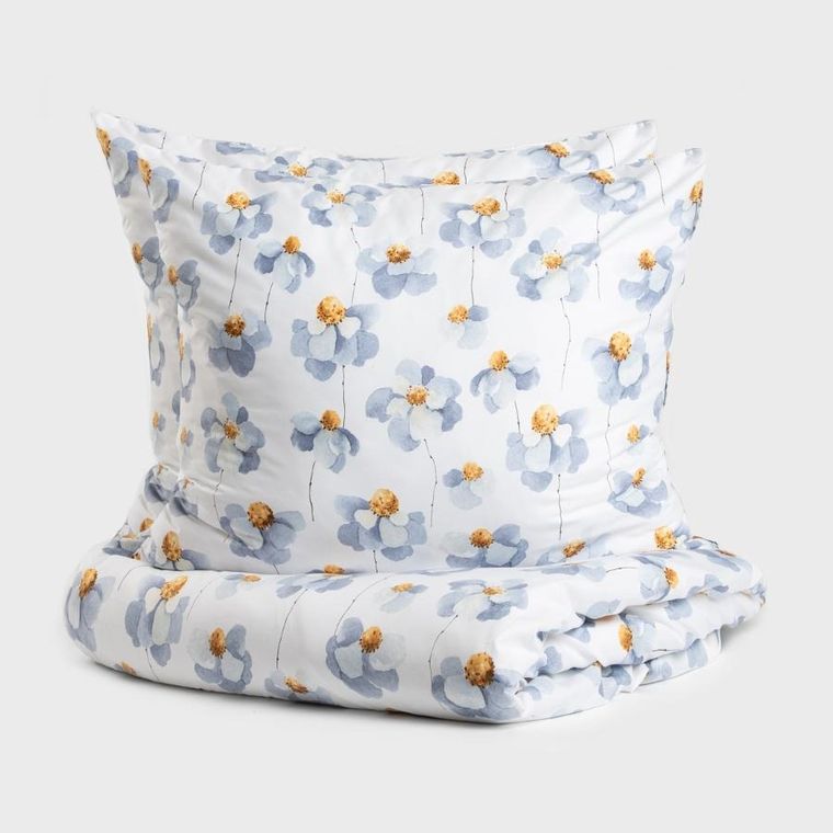 Homla, Reita, pościel, z mikrofibry w kwiatki, 220-200 cm