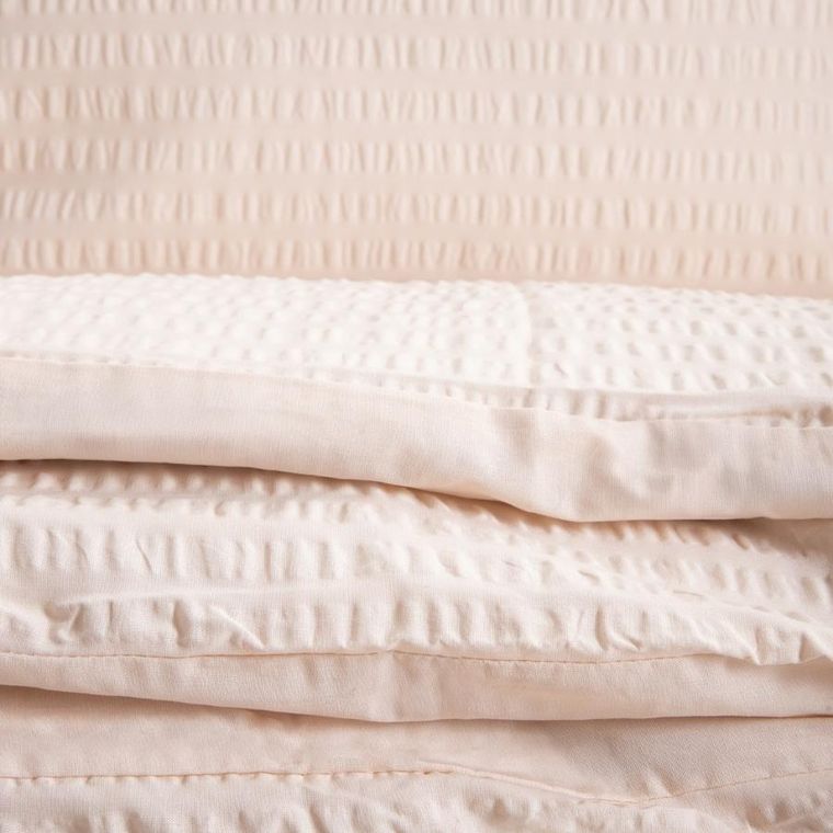 Homla, Retie, pościel, z kory bawełnianej beżowa, 200-220 cm