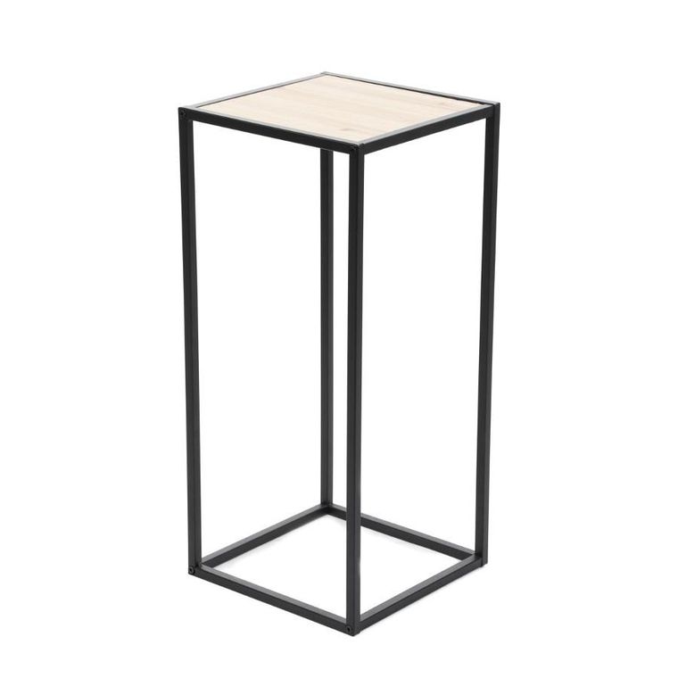 Homla, Roh, kwietnik, metalowy, czarny, 27-27-60 cm, 876702