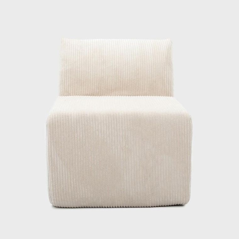 Homla, Svela, fotel modułowy, beżowy sztruksowy, 59,5-80-62 cm