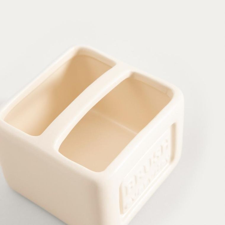 Homla, Sylan, pojemnik na gąbkę, śmietankowy, 11-8 cm, 763632