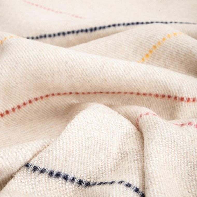 Homla, Tilbe, koc z ozdobnymi kolorowymi przeszyciami, 150-200 cm