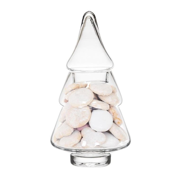 Homla, Tinsel, choinka, szklana, 26-16 cm