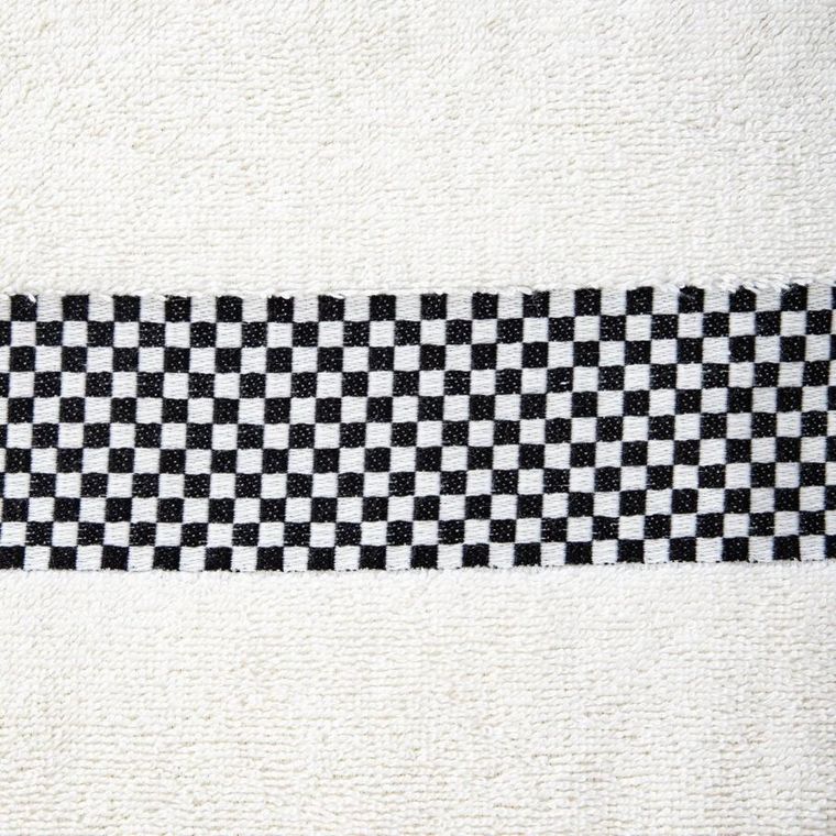 Homla, Tiva, ręcznik, z czarną kratką, 50-90 cm