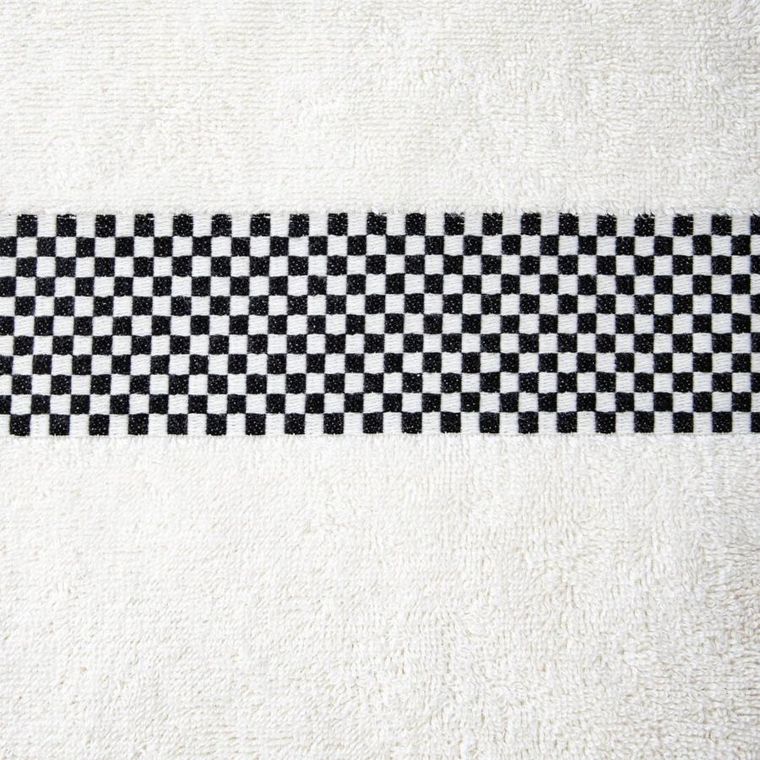 Homla, Tiva, ręcznik, z czarną kratką, 70-130 cm