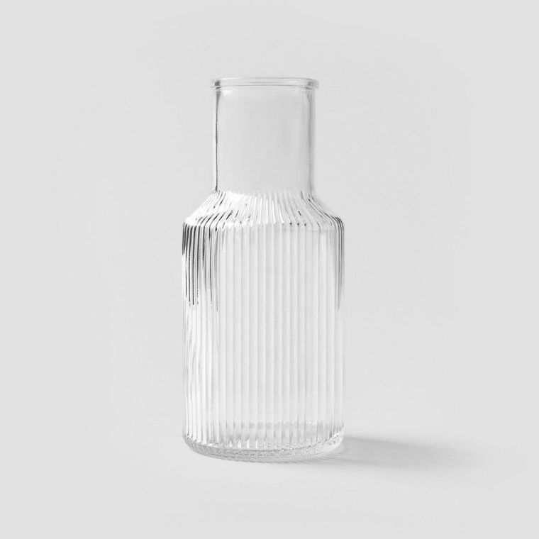 Homla, Tolle, wazon, szklany prążkowany, transparentny, 10-22 cm