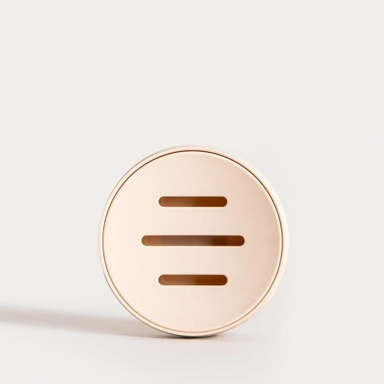 Homla, Torus, mydelniczka, z tłoczeniem beżowa, 11-11-2,5 cm