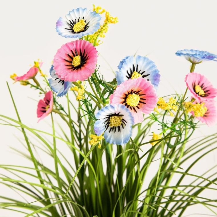 Homla, Venny, roślina sztuczna, fiołki pastelowe, 35 cm