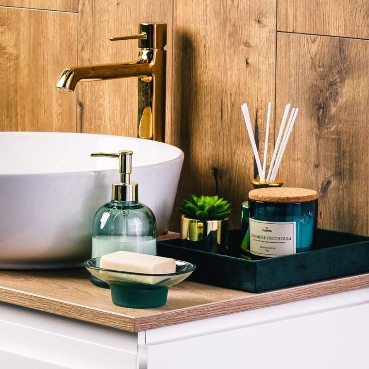 Homla, Verde, świeca zapachowa, Cashmere Patchouli, 240g