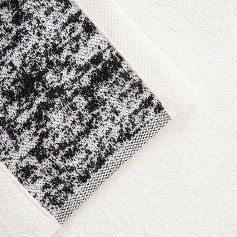 Homla, Viola, ręcznik, biało-czarny, 50-90 cm