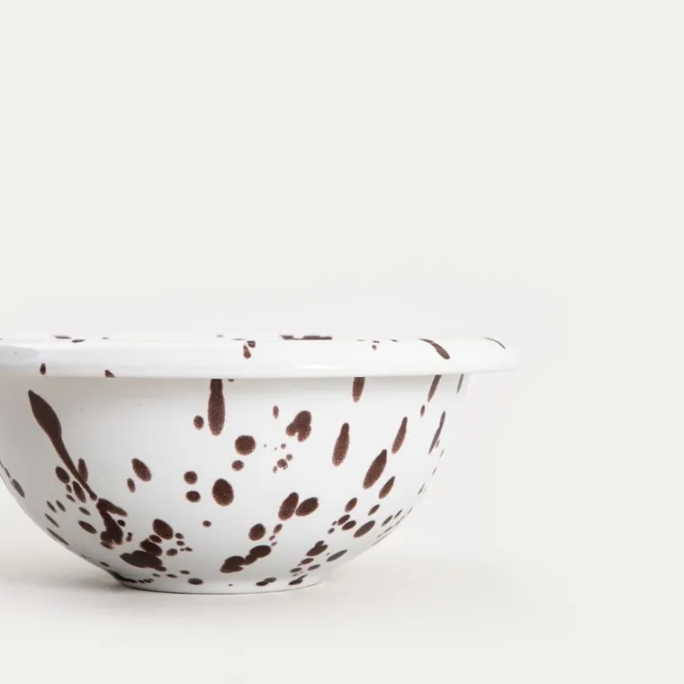 Homla, Wilora, miska, nakrapiana brązowa, 18-7 cm