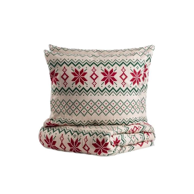 Homla, Wintey, pościel, flanelowa ze świątecznym wzorem, 200-220 cm