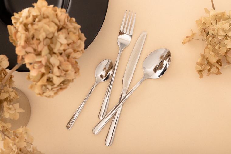 Homla,lugano, zestaw sztućców, srebrnych, 24 szt.