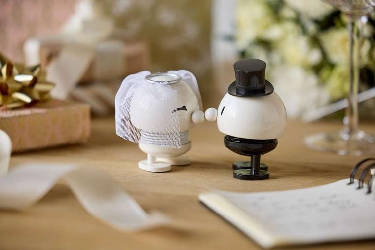 Hoptimist, Bridge&Groom White, figurki ślubne, panna młoda, pan młody, 26135