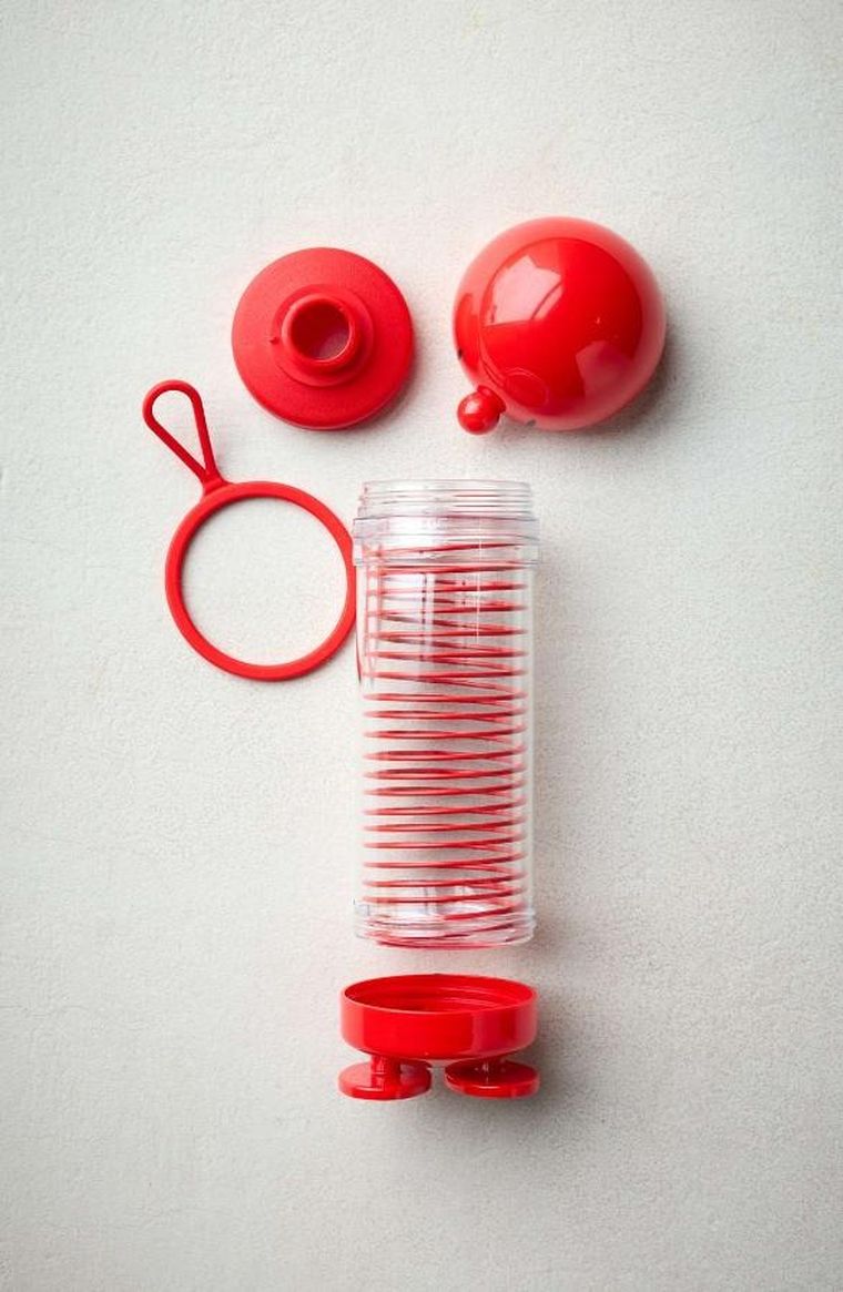 Hoptimist, butelka na wodę, czerwona, 400 ml