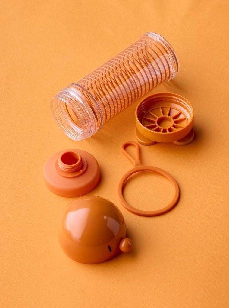 Hoptimist, butelka na wodę, pomarańczowa, 400 ml