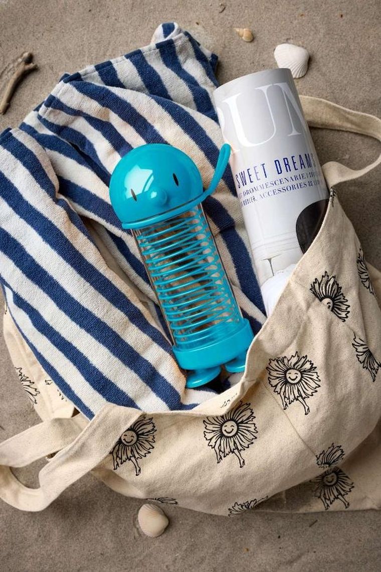 Hoptimist, butelka na wodę, turkusowa, 400 ml