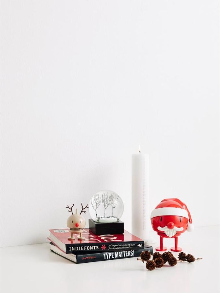 Hoptimist, figurka, Santa Claus S, czerwony