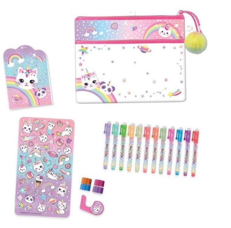 Hot Focus, długopisy żelowe, kotorożec, 12 kolorów