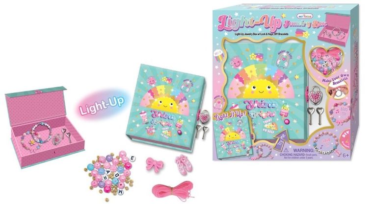 Hot Focus, zestaw do robienia bransoletek, podświetlane pudełko, Słoneczko
