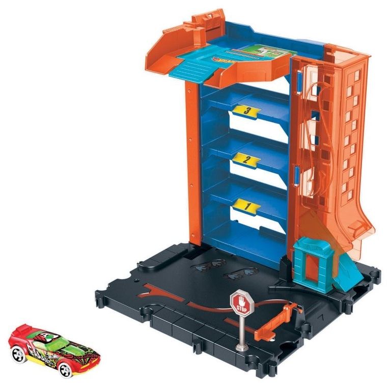 Hot Wheels City, Rajdowy parking, mały zestaw