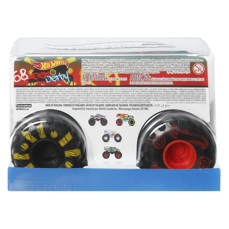 Hot Wheels, Monster Trucks, #68 Demo Derby, pojazd w skali 1:24