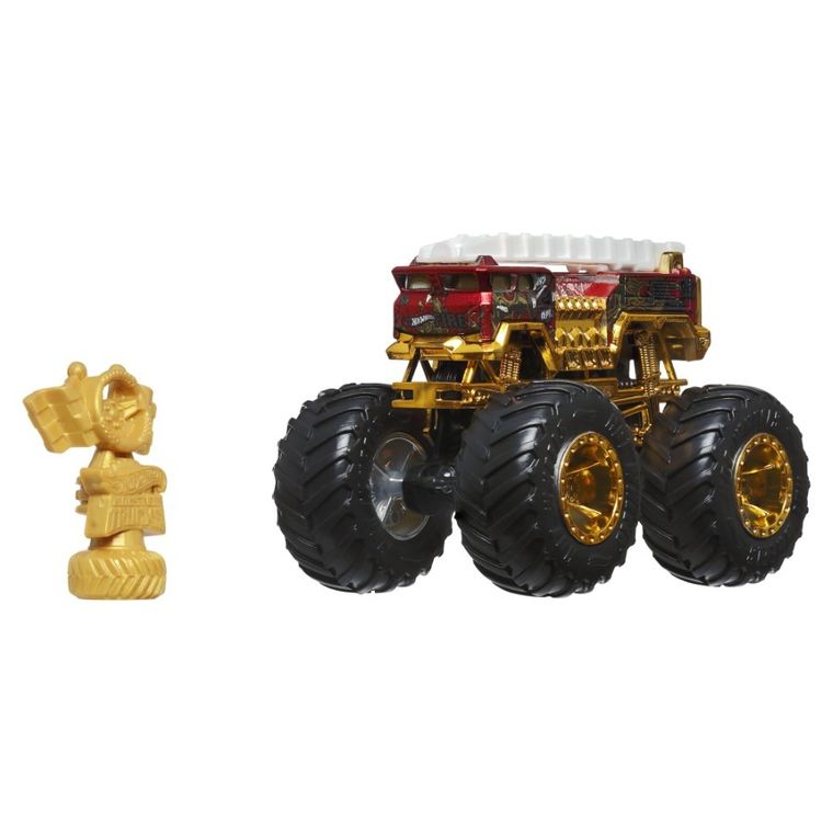 Hot Wheels Monster, Trucks, Bigfoot, 50. rocznica, 5 Alarm, pojazd, JDW00