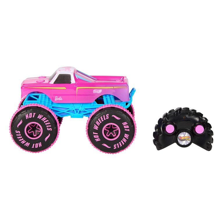 Hot Wheels, Monster Trucks RC Barbie, pojazd zdalnie sterowany w skali 1:24
