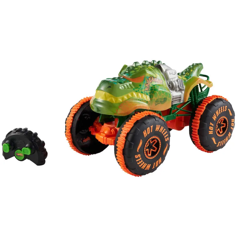 Hot Wheels, Monster Trucks, RC Rageasaur, pojazd zdalnie sterowany, skala 1:15