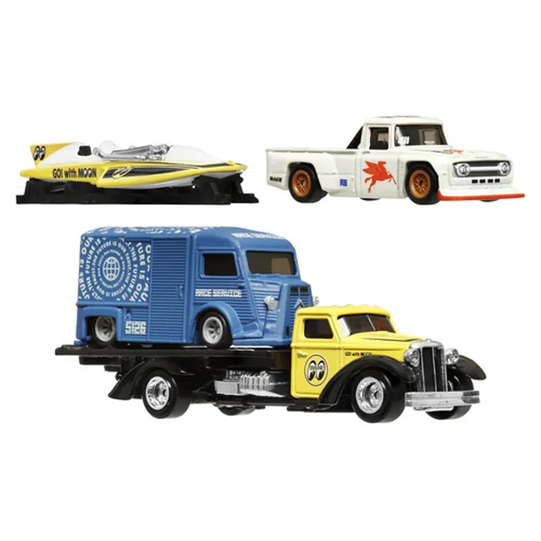 Hot Wheels, Premium, Real Riders, wielopak pojazdów, skala 1:64, HRT51