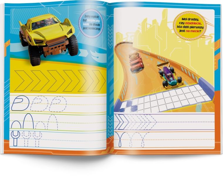 Hot Wheels. Rysujemy szlaczki