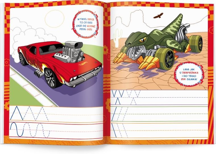 Hot Wheels. Rysujemy szlaczki