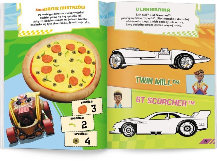 Hot Wheels. Zadania do zmazywania