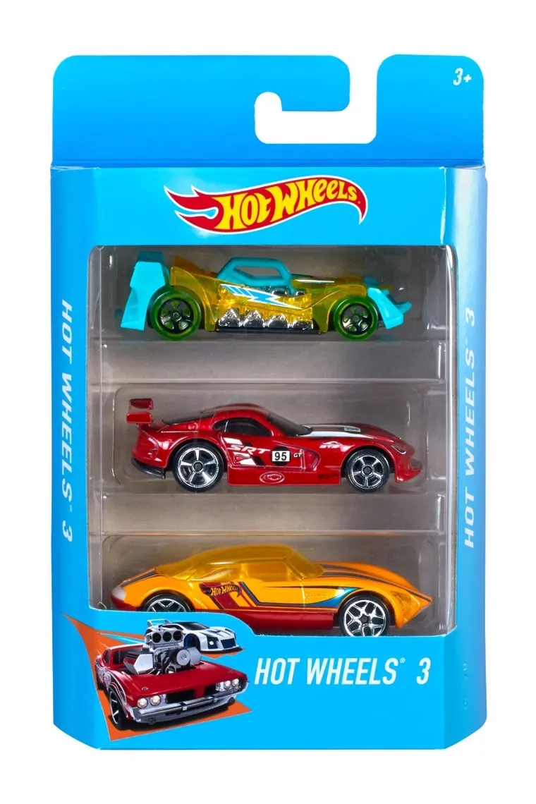 Hot Wheels, zestaw 3 autek