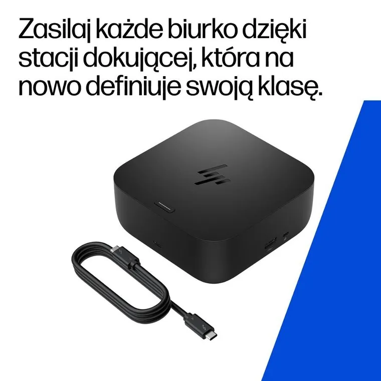 HP, Dock G6, stacja dokująca z zasilaczem, 100W, czarna