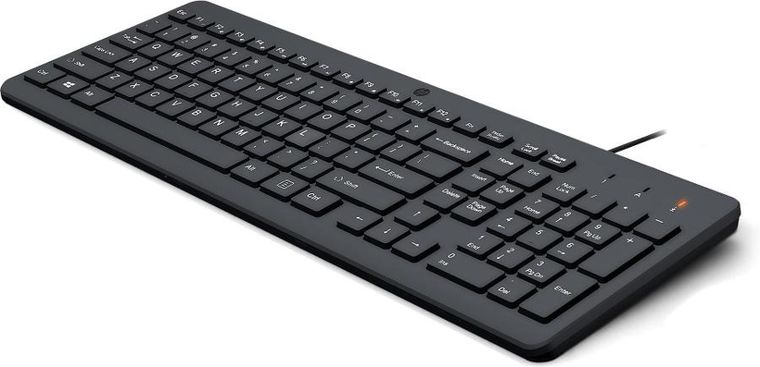 HP, Klawiatura 150 Wired Keyboard Przewodowa, czarna 664r5aa