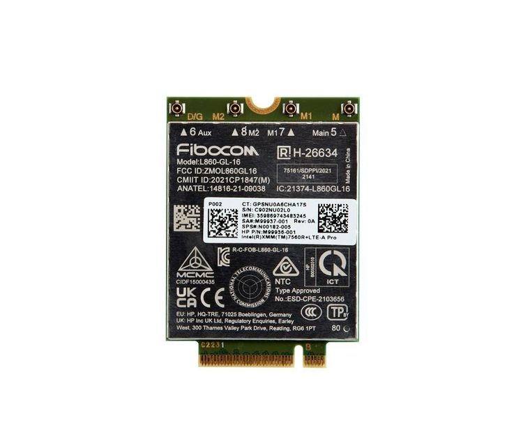 HP, modem, karta sieciowa, 4G, LTE, Advanced Pro, WWAN Intel XMM 7560R+ 7P993AA 1Y