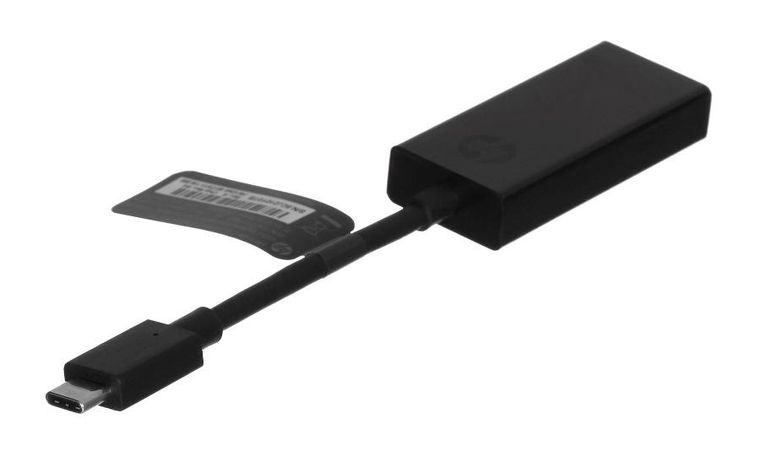 HP, przejściówka, USB-C to HDMI 2.0, adapter, czarna, 2PC54AA