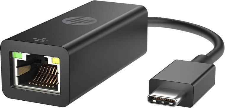 HP, przejściówka, USB-C to RJ45, adapter, G2, czarna, 4Z534AA