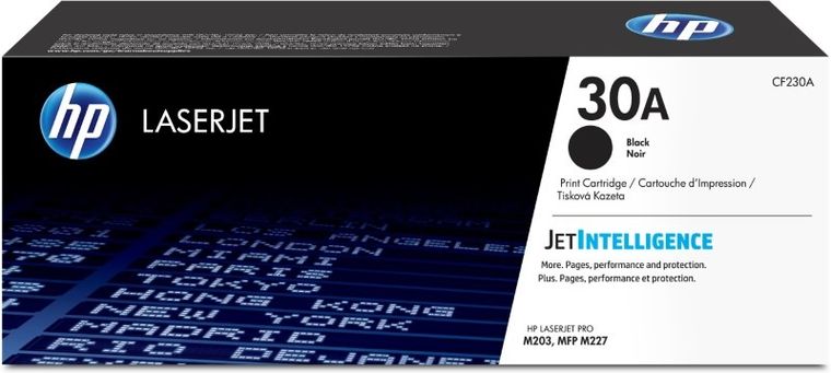 HP, toner do drukarki, CF230A, oryginał HP30A 30A, 1600 stron, czarny