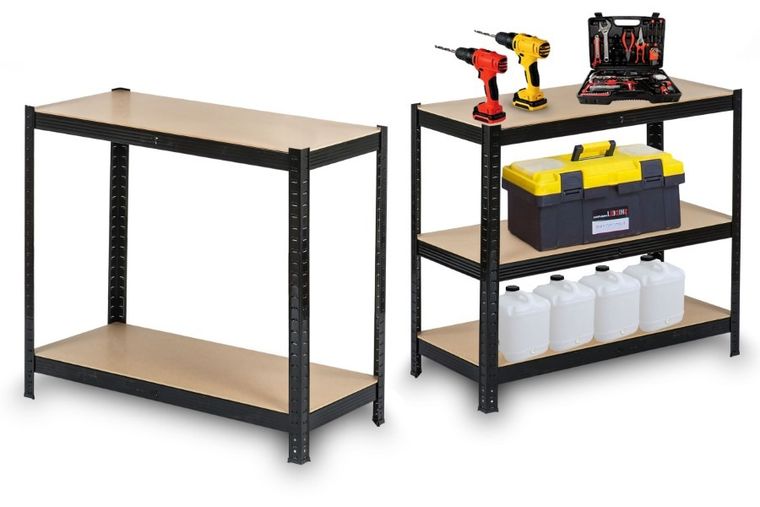 Humberg, regał metalowy, magazynowy, 2w1, 180-90-40 cm, 1325 kg