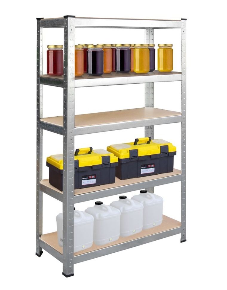 Humberg, regał metalowy, magazynowy, 2w1, 180-90-40 cm