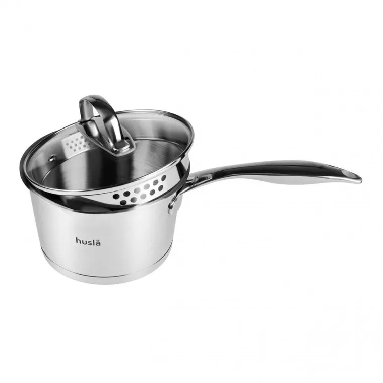 Husla, zestaw garnków, stalowych, Blossom, 8 elementów