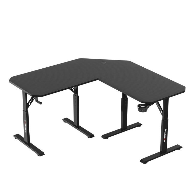 Huzaro, Hero 7.3 Black, biurko gamingowe z regulacją wysokości