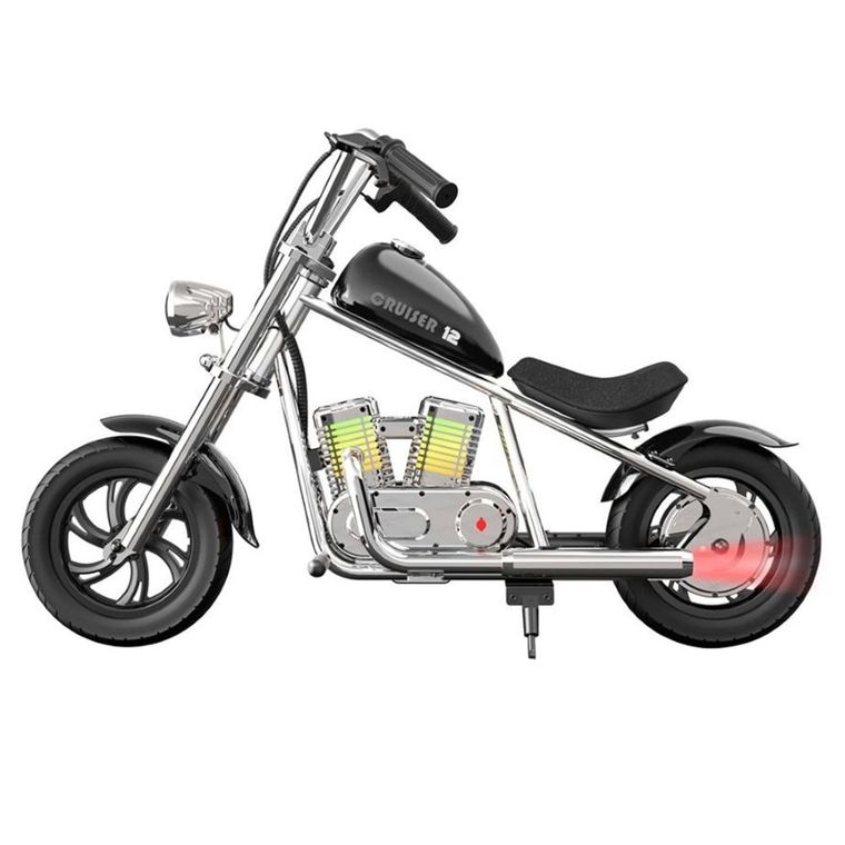 Hyper Gogo, Cruiser 12 Plus, Motocykl, pojazd na akumulator, z dostępem do aplikacji, czarny