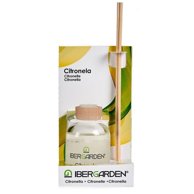 Ibergarden, dyfuzor zapachowy z patyczkami, citronella, 50 ml