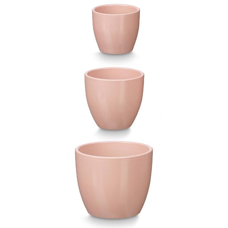 IberGarden, zestaw okrągłych doniczek, średnica 14, 17, 22 cm