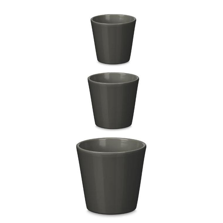 IberGarden, zestaw stożkowych doniczek, średnica 14, 17, 22 cm