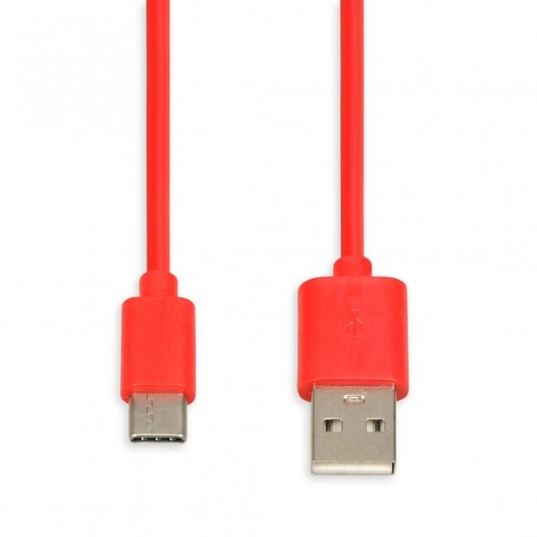 Ibox, kabel USB 2.0 Typu A - USB Typu C, 1m, czerwony