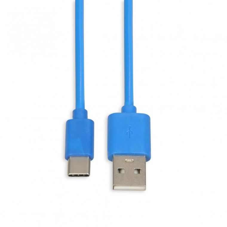 iBox, kabel, usb 2.0 typu A - usb typu C, 1m, niebieski